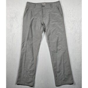 Huk Fishing Pants Mens 34x30 Gray Performance Lightweight Outdoor Stretch Logo